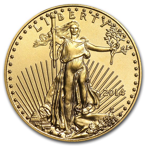 2014 1/10 oz Gold American Eagle BU 2014 1/10 oz Gold American Eagle BU